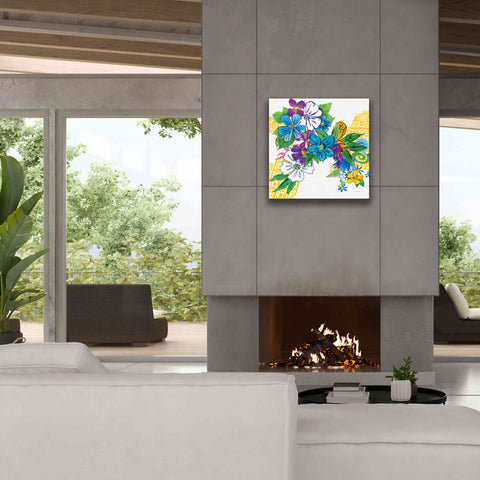 Image of 'Flower Power III' by Mike Schick, Giclee Canvas Wall Art,26x26