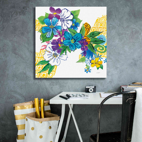 Image of 'Flower Power III' by Mike Schick, Giclee Canvas Wall Art,26x26