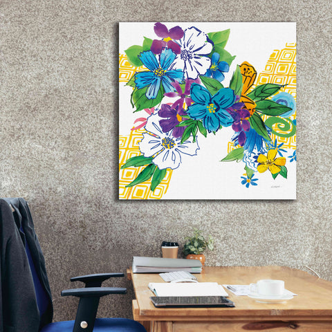 Image of 'Flower Power III' by Mike Schick, Giclee Canvas Wall Art,37x37