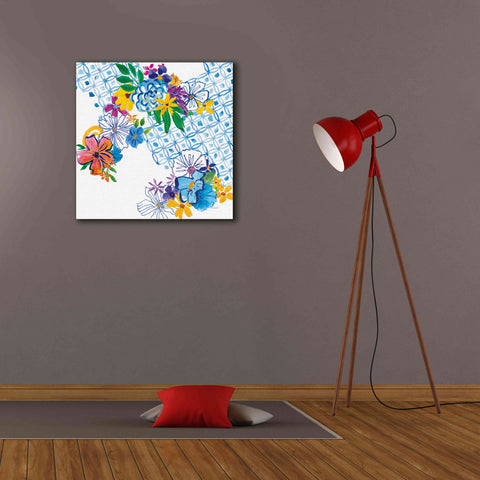 Image of 'Flower Power IV' by Mike Schick, Giclee Canvas Wall Art,26x26