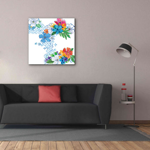 Image of 'Flower Power V' by Mike Schick, Giclee Canvas Wall Art,37x37