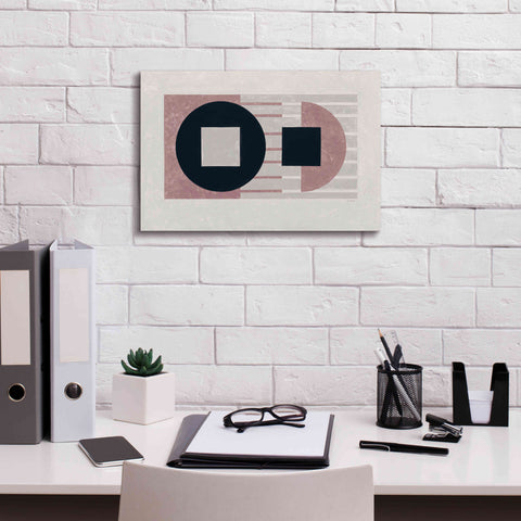 Image of 'Laterally Speaking Mauve' by Mike Schick, Giclee Canvas Wall Art,18 x 12