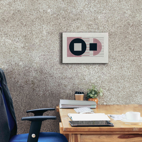 Image of 'Laterally Speaking Mauve' by Mike Schick, Giclee Canvas Wall Art,18 x 12