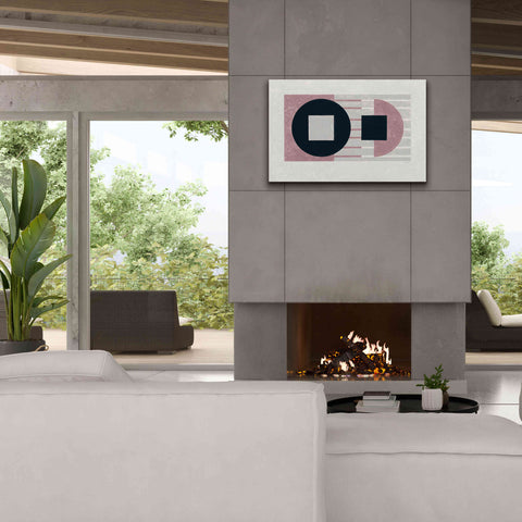 Image of 'Laterally Speaking Mauve' by Mike Schick, Giclee Canvas Wall Art,40 x 26