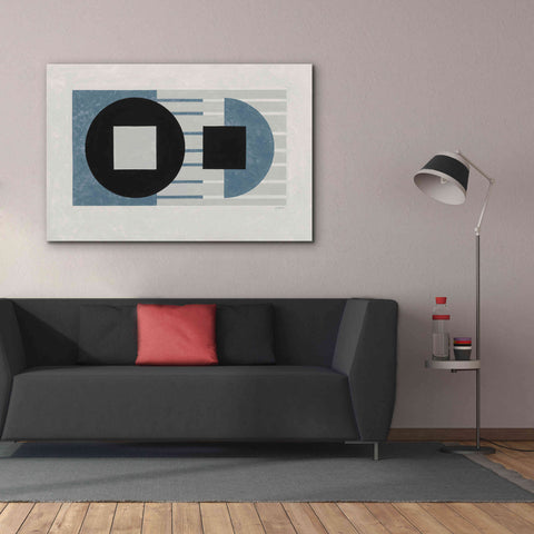 Image of 'Laterally Speaking Blue' by Mike Schick, Giclee Canvas Wall Art,60 x 40