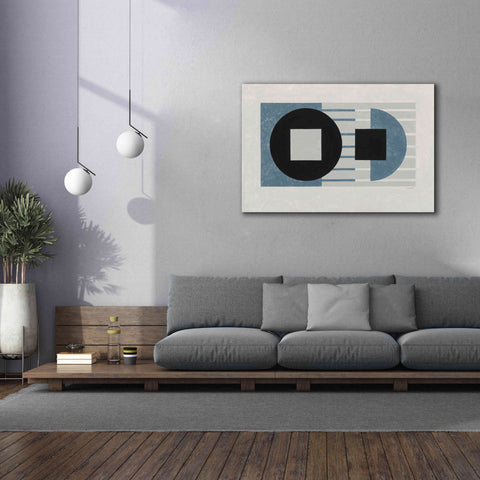 Image of 'Laterally Speaking Blue' by Mike Schick, Giclee Canvas Wall Art,60 x 40