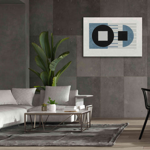 Image of 'Laterally Speaking Blue' by Mike Schick, Giclee Canvas Wall Art,60 x 40