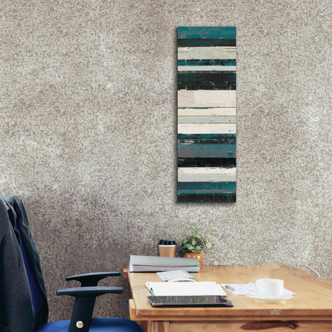 Image of 'Blue Zephyr IV' by Mike Schick, Giclee Canvas Wall Art,12 x 36