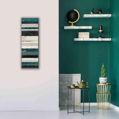 Image of 'Blue Zephyr IV' by Mike Schick, Giclee Canvas Wall Art,12 x 36