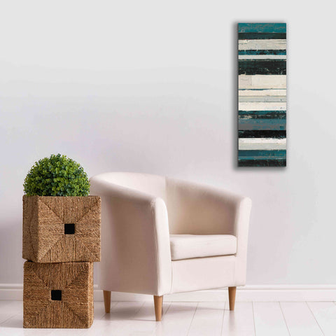 Image of 'Blue Zephyr IV' by Mike Schick, Giclee Canvas Wall Art,12 x 36