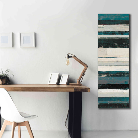 Image of 'Blue Zephyr IV' by Mike Schick, Giclee Canvas Wall Art,20 x 60