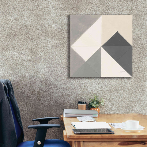 Image of 'Triangles IV Neutral Crop' by Mike Schick, Giclee Canvas Wall Art,26x26