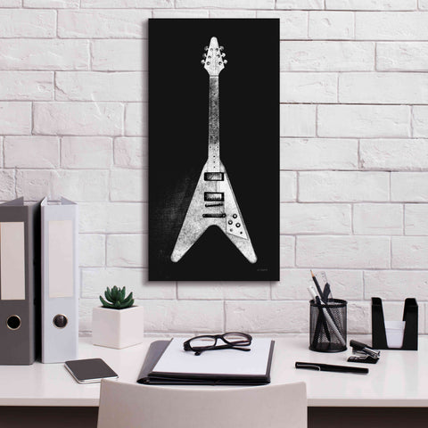 Image of 'Garage Band III Wb' by Mike Schick, Giclee Canvas Wall Art,12 x 24