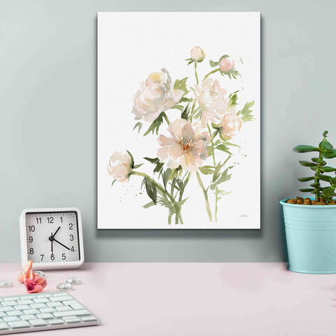 Image of 'Peonies II' by Katrina Pete, Giclee Canvas Wall Art,12x16