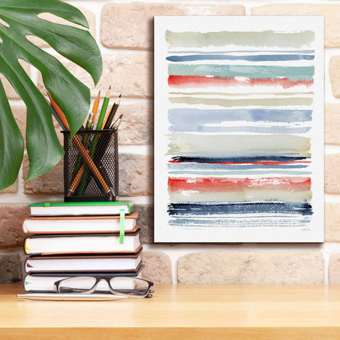 Image of 'Nautical Stripes' by Katrina Pete, Giclee Canvas Wall Art,12x16