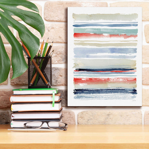 Image of 'Nautical Stripes' by Katrina Pete, Giclee Canvas Wall Art,12x16