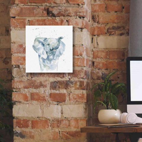 Image of 'Baby Elephant' by Katrina Pete, Giclee Canvas Wall Art,12x12