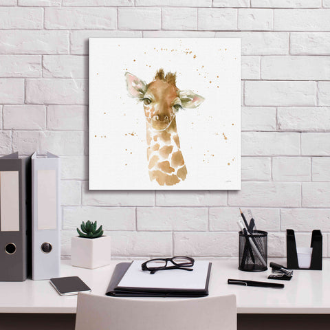 Image of 'Baby Giraffe' by Katrina Pete, Giclee Canvas Wall Art,18x18