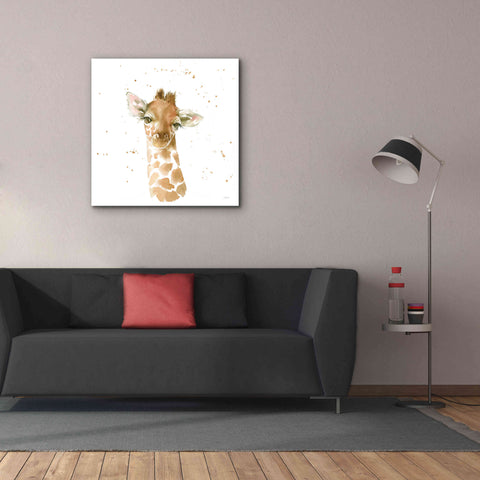 Image of 'Baby Giraffe' by Katrina Pete, Giclee Canvas Wall Art,37x37