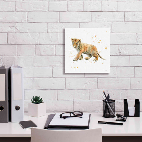 Image of 'Tiger Cub' by Katrina Pete, Giclee Canvas Wall Art,12x12