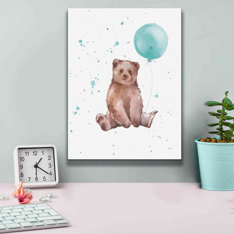 Image of 'Festive Bear' by Katrina Pete, Giclee Canvas Wall Art,12x16