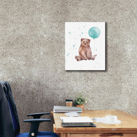 Image of 'Festive Bear' by Katrina Pete, Giclee Canvas Wall Art,20x24