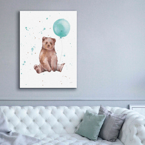Image of 'Festive Bear' by Katrina Pete, Giclee Canvas Wall Art,40x54