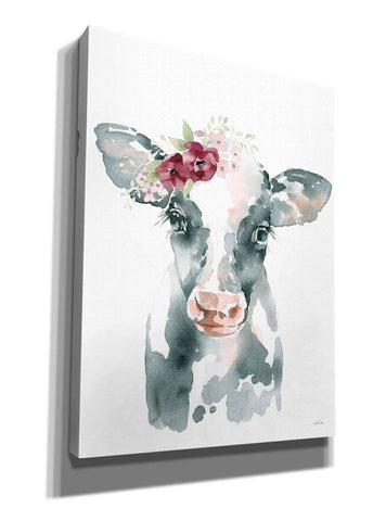Image of 'Floral Cow' by Katrina Pete, Giclee Canvas Wall Art