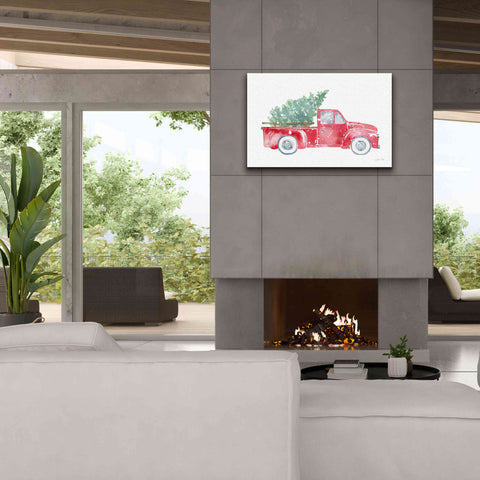 Image of 'Christmas Truck' by Katrina Pete, Giclee Canvas Wall Art,40x26