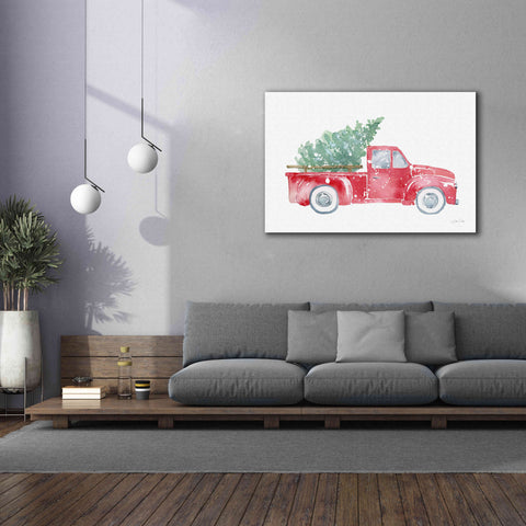 Image of 'Christmas Truck' by Katrina Pete, Giclee Canvas Wall Art,60x40