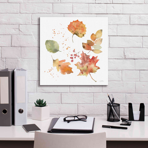 Image of 'Falling Leaves I' by Katrina Pete, Giclee Canvas Wall Art,18x18