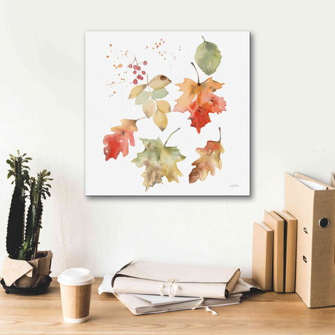 Image of 'Falling Leaves II' by Katrina Pete, Giclee Canvas Wall Art,18x18