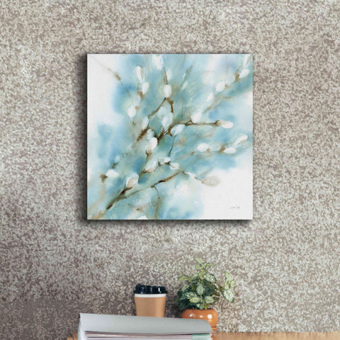 Image of 'Pussy Willows Square' by Katrina Pete, Giclee Canvas Wall Art,18x18