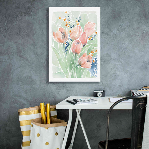 Image of 'Tulip Spray' by Katrina Pete, Giclee Canvas Wall Art,18x26