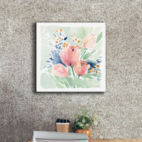 Image of 'Tulip Bower' by Katrina Pete, Giclee Canvas Wall Art,18x18