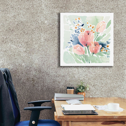 Image of 'Tulip Bower' by Katrina Pete, Giclee Canvas Wall Art,26x26