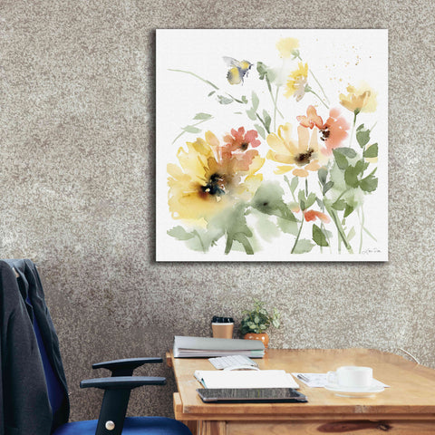 Image of 'Sunflower Meadow I' by Katrina Pete, Giclee Canvas Wall Art,37x37