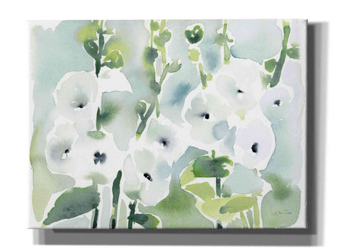 Image of 'White Hollyhocks' by Katrina Pete, Giclee Canvas Wall Art