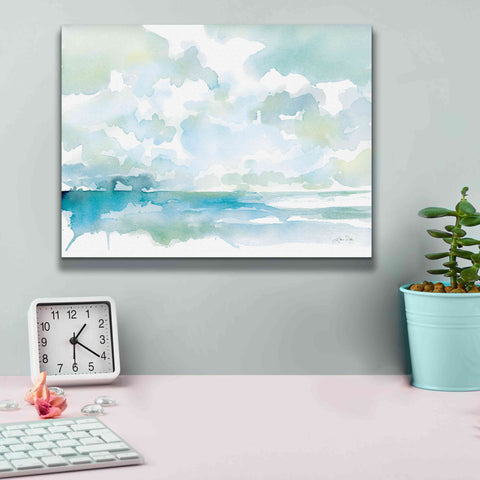 Image of 'Ocean Dreaming Pale Blue' by Katrina Pete, Giclee Canvas Wall Art,16x12
