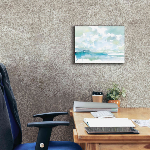 Image of 'Ocean Dreaming Pale Blue' by Katrina Pete, Giclee Canvas Wall Art,16x12