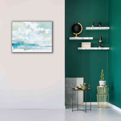 Image of 'Ocean Dreaming Pale Blue' by Katrina Pete, Giclee Canvas Wall Art,34x26