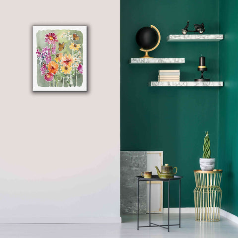 Image of 'Monarchs and Blooms' by Katrina Pete, Giclee Canvas Wall Art,20x24