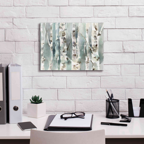 Image of 'Winter Birches' by Katrina Pete, Giclee Canvas Wall Art,16x12