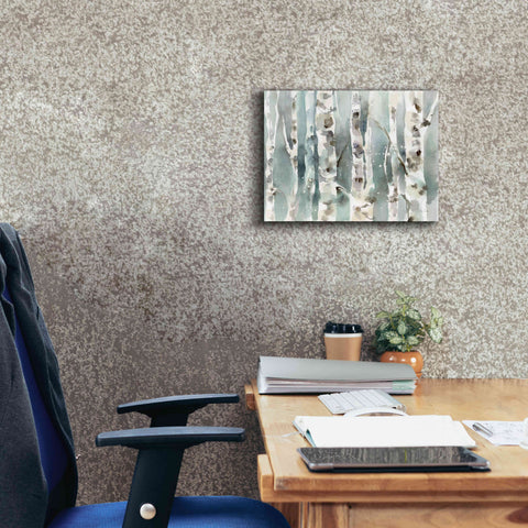 Image of 'Winter Birches' by Katrina Pete, Giclee Canvas Wall Art,16x12