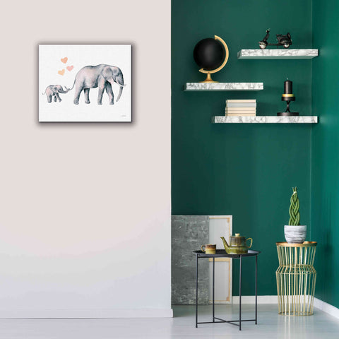 Image of 'Elephant Love' by Katrina Pete, Giclee Canvas Wall Art,24x20