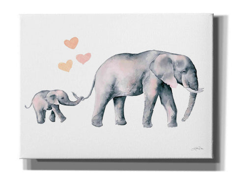 Image of 'Elephant Love' by Katrina Pete, Giclee Canvas Wall Art