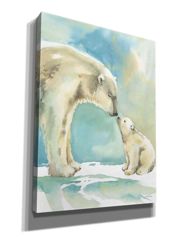 Image of 'Polar Bear Love' by Katrina Pete, Giclee Canvas Wall Art