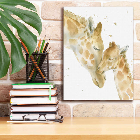 Image of 'Giraffe Love' by Katrina Pete, Giclee Canvas Wall Art,12x16
