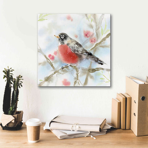 Image of 'Spring Robin' by Katrina Pete, Giclee Canvas Wall Art,18x18