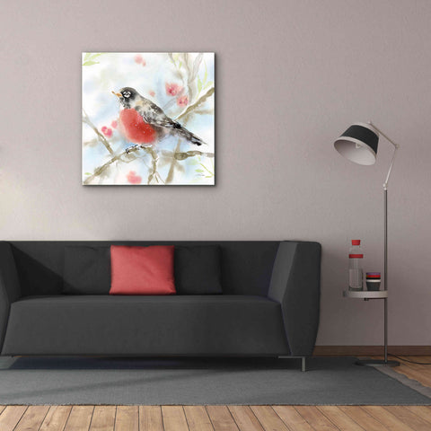 Image of 'Spring Robin' by Katrina Pete, Giclee Canvas Wall Art,37x37